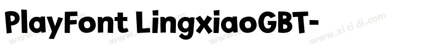 PlayFont LingxiaoGBT字体转换